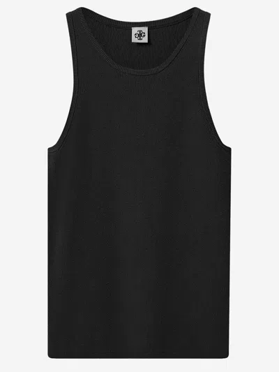 The Garment Viscose Blend Tank Top In Black