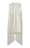 The Garment Vivaldi Draped Silk Dress In White