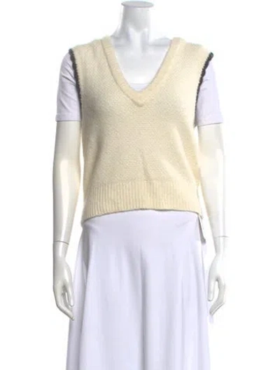Pre-owned The Garment V-neck Sweater In Neutrals