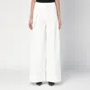 The Garment White Cotton Palazzo Trousers In White