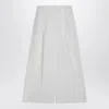 The Garment White Cotton Palazzo Trousers In White