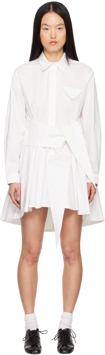 THE GARMENT WHITE CYPRUS POCKET MINIDRESS