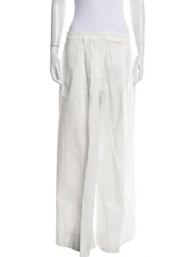 Pre-owned The Garment Wide Leg Pants In White