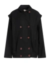 The Garment Woman Coat Black Size 6 Recycled Wool, Polyamide, Cashmere In Black