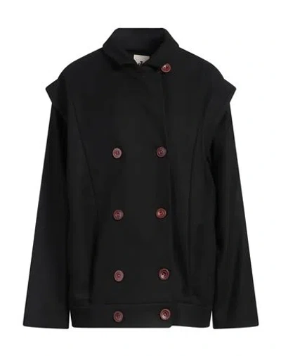 The Garment Woman Coat Black Size 6 Recycled Wool, Polyamide, Cashmere