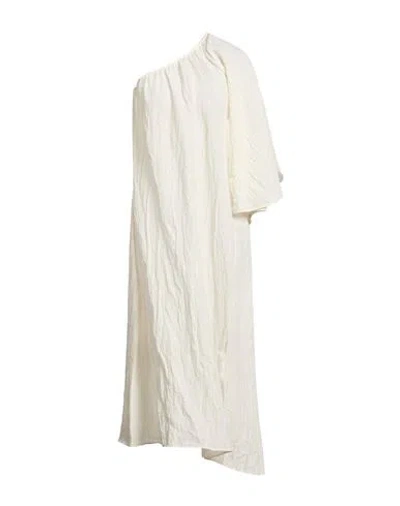 The Garment Woman Maxi Dress Ivory Size 0 Linen, Cotton, Polyamide In White
