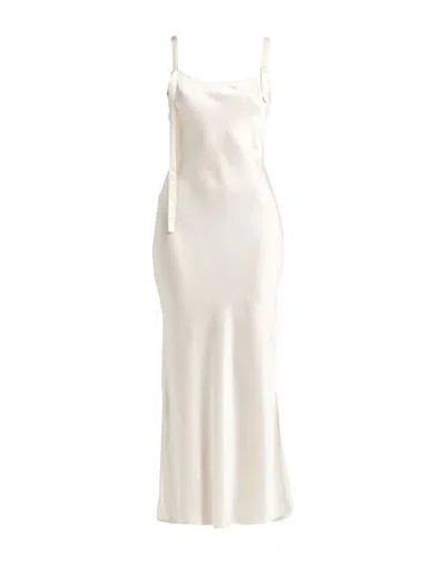 The Garment Woman Maxi Dress Ivory Size 6 Silk