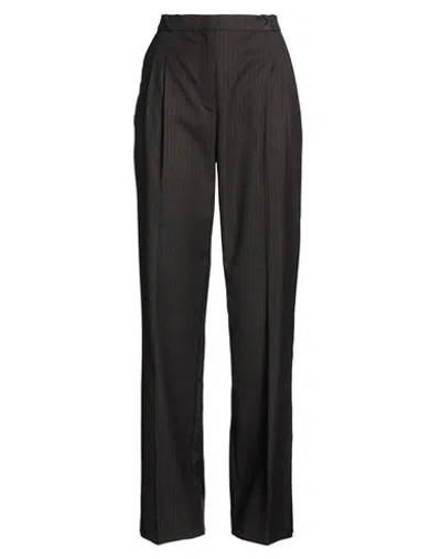 The Garment Woman Pants Charcoal Size 0 Polyester, Viscose, Elastane In Black