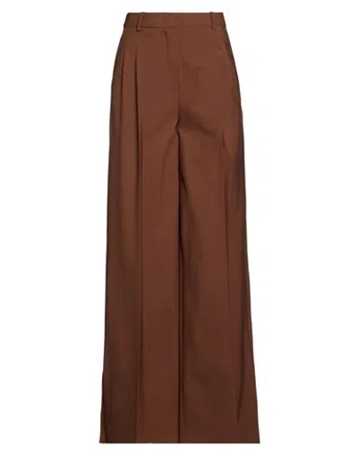 The Garment Woman Pants Tan Size 6 Polyester, Wool, Elastane In Brown