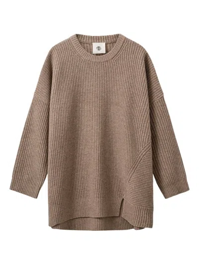 The Garment Women's Como Giant Wool Sweater In Barely Beige In Brown