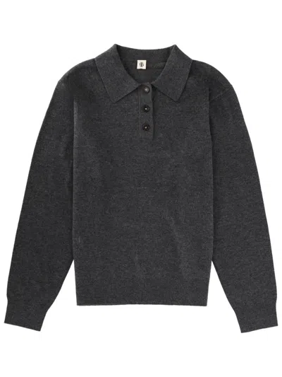 The Garment Women's Knit Polo Sweater In Grey