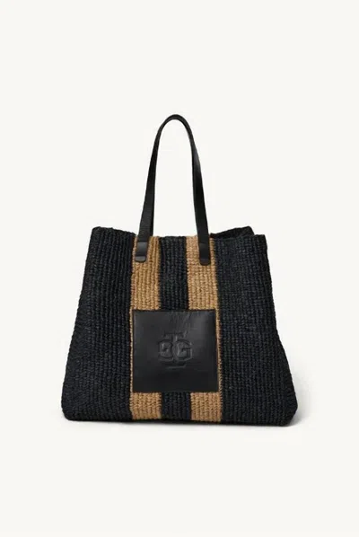 The Garment Women's Raffia Beach Bag In Black