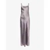 The Garment Womens Smoke Catania Tie-back Silk Maxi Dress In Multi