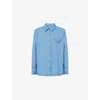 The Garment Denim Buttoned Shirt In Medium Blue