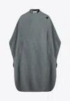 The Garment Wool-blend Cape In Gray