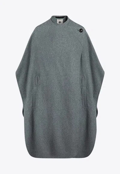 THE GARMENT WOOL-BLEND CREWNECK PONCHO