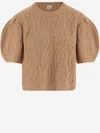 The Garment Wool Blend Sweater With Voluminous Sleeves In Blue