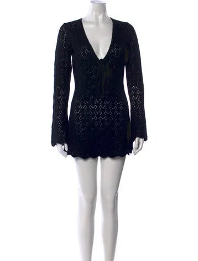 Pre-owned The Garment Wool Mini Dress In Black