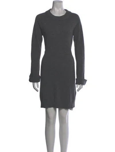 Pre-owned The Garment Wool Mini Dress In Gray