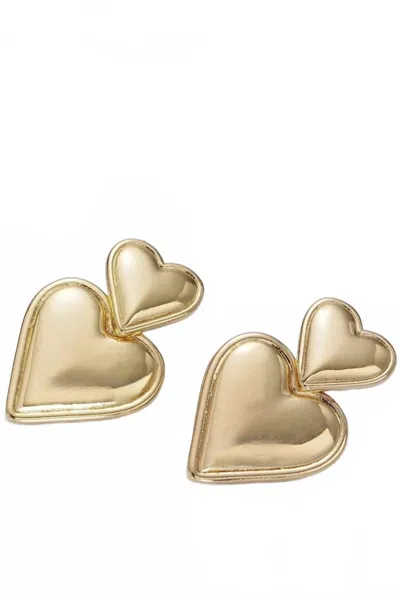The General Collective Heart Earrings In Gold