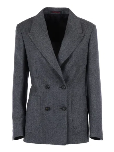THE GIGI DOUBLE-BREASTED VIRGIN WOOL JACKET WITH TAILORED SILHOUETTE