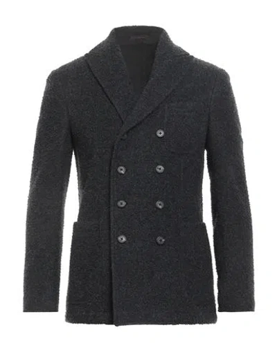 The Gigi Man Blazer Charcoal Size 40 Virgin Wool In Gray
