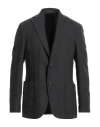 The Gigi Man Blazer Charcoal Size 42 Wool, Cotton In Black