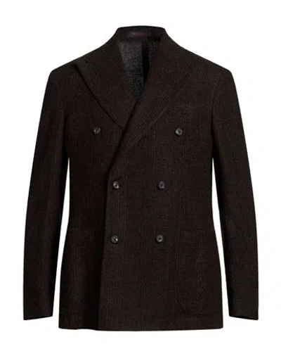 The Gigi Man Blazer Chocolate Brown Size 42 Virgin Wool, Polyester