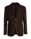 The Gigi Man Blazer Dark Brown Size 38 Virgin Wool In Brown
