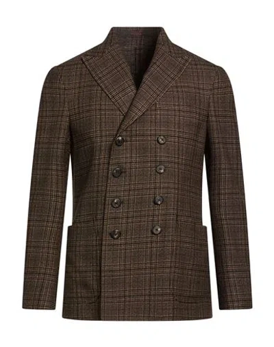 The Gigi Man Blazer Dark Brown Size 42 Virgin Wool, Cotton