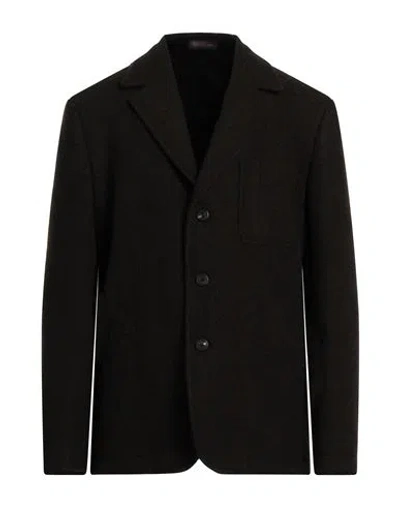 The Gigi Man Suit Jacket Dark Brown Size 44 Wool