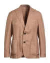 The Gigi Man Blazer Light Brown Size 34 Silk, Cashmere, Linen In Brown