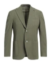 The Gigi Man Suit Jacket Military Green Size 38 Virgin Wool In Green