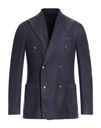 The Gigi Man Blazer Navy Size 36 Virgin Wool, Polyester In Multi