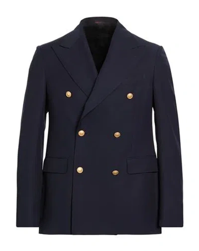 The Gigi Man Blazer Navy Size 40 Virgin Wool In Blue