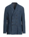 The Gigi Man Blazer Navy Size 48 Linen, Cotton In Blue