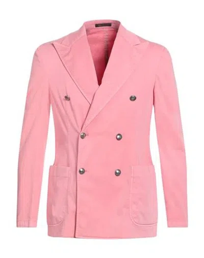 The Gigi Man Blazer Salmon Pink Size 36 Cotton, Silk, Elastane In Pink