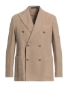 The Gigi Man Blazer Sand Size 40 Hemp, Cotton In Beige