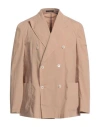 The Gigi Man Blazer Sand Size 44 Cotton, Elastane In Beige