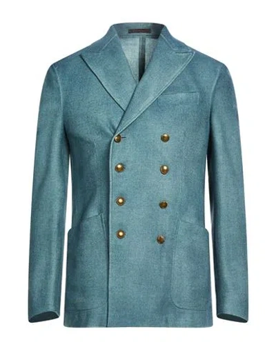 The Gigi Man Blazer Slate Blue Size 42 Virgin Wool