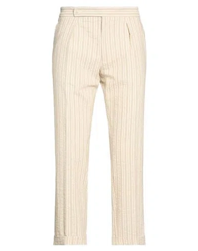 The Gigi Man Pants Beige Size 32 Cotton In Neutral