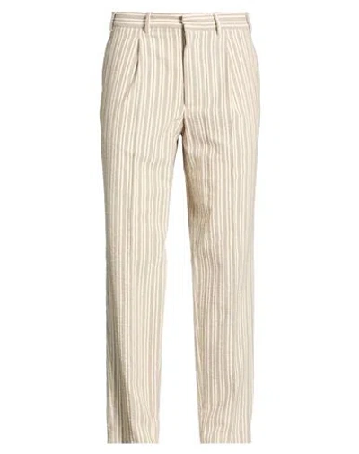 The Gigi Man Pants Beige Size 36 Cotton In Neutral