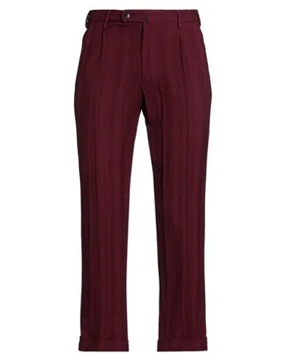 The Gigi Man Pants Burgundy Size 36 Wool In Red