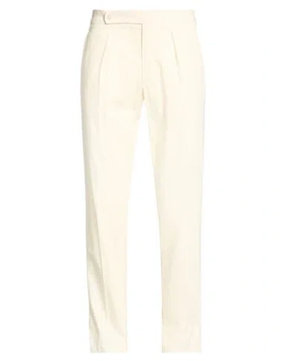 The Gigi Man Pants Ivory Size 36 Cotton In White