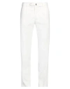 The Gigi Man Pants White Size 36 Cotton, Silk, Elastane In White