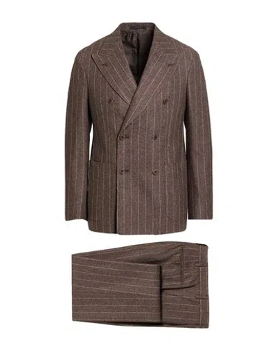 The Gigi Man Suit Brown Size 42 Virgin Wool, Cotton, Cashmere