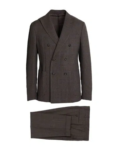 The Gigi Man Suit Dark Brown Size 42 Virgin Wool