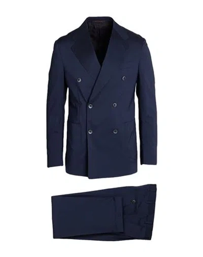 The Gigi Man Suit Midnight Blue Size 42 Cotton, Silk, Polyamide, Elastane