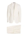 The Gigi Man Suit White Size 44 Linen, Cotton In Multi