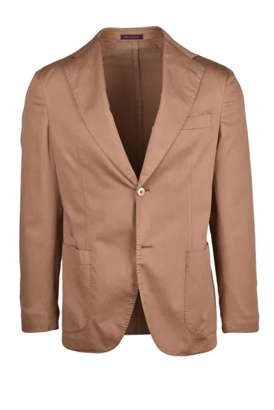 The Gigi Rounded Jacket Cotton Stretch - Brown